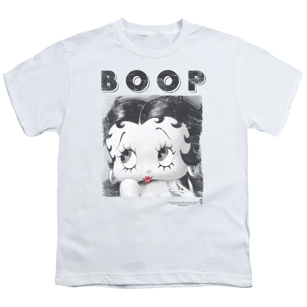 Betty Boop Not Fade Away Kids Youth T Shirt White