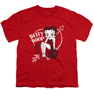 Betty Boop Lover Girl Kids Youth T Shirt Red