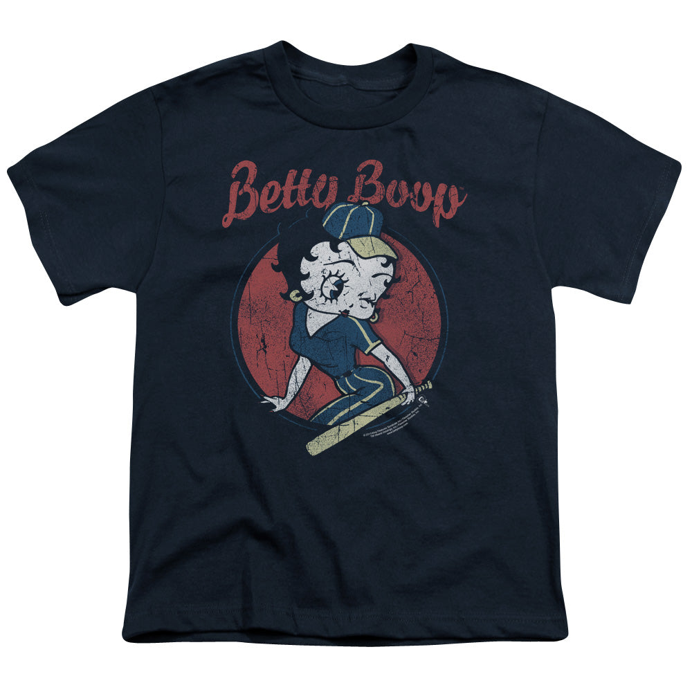 Betty Boop Team Boop Kids Youth T Shirt Navy Blue