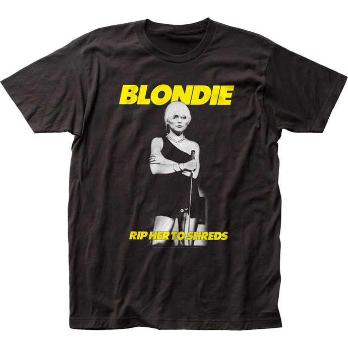 Blondie Rip Her To Shreds Mens T Shirt Black
