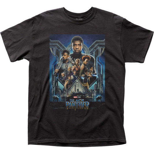 Black Panther Poster Mens T Shirt Black