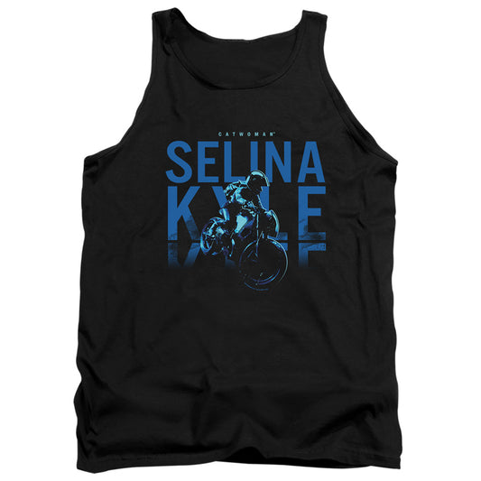 The Batman Selina Kyle Motorcycle Mens Tank Top Shirt Black