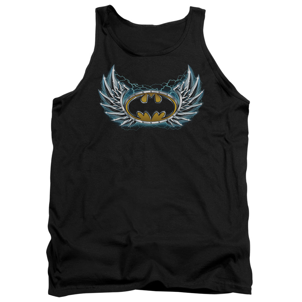 Batman Steel Wings Logo Mens Tank Top Shirt Black