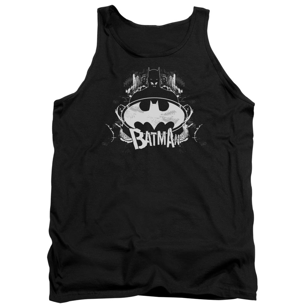 Batman Grim & Grity Mens Tank Top Shirt Black