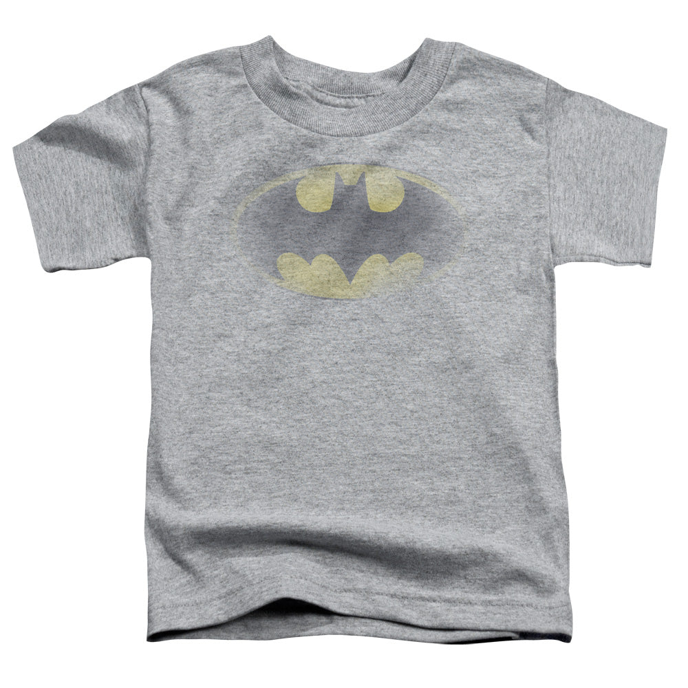 Batman Faded Logo Toddler Kids Youth T Shirt Athletic Heather