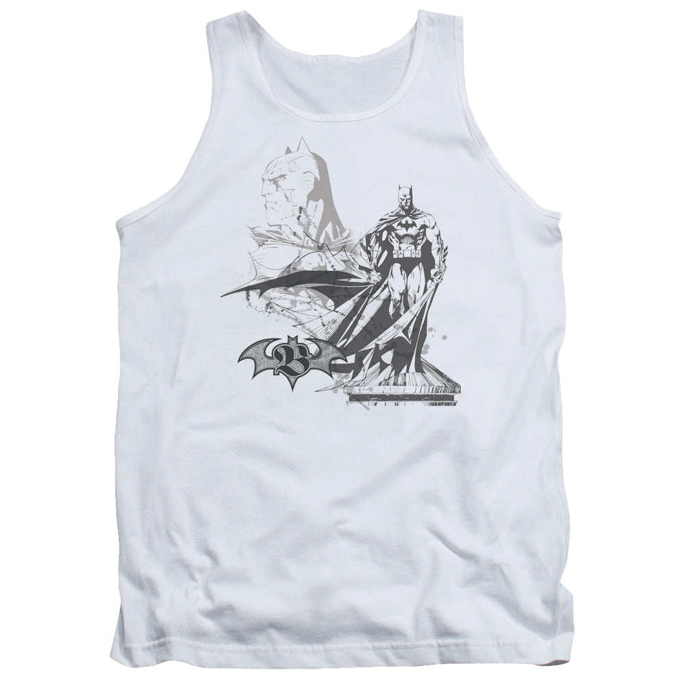 Batman Overseer Mens Tank Top Shirt White