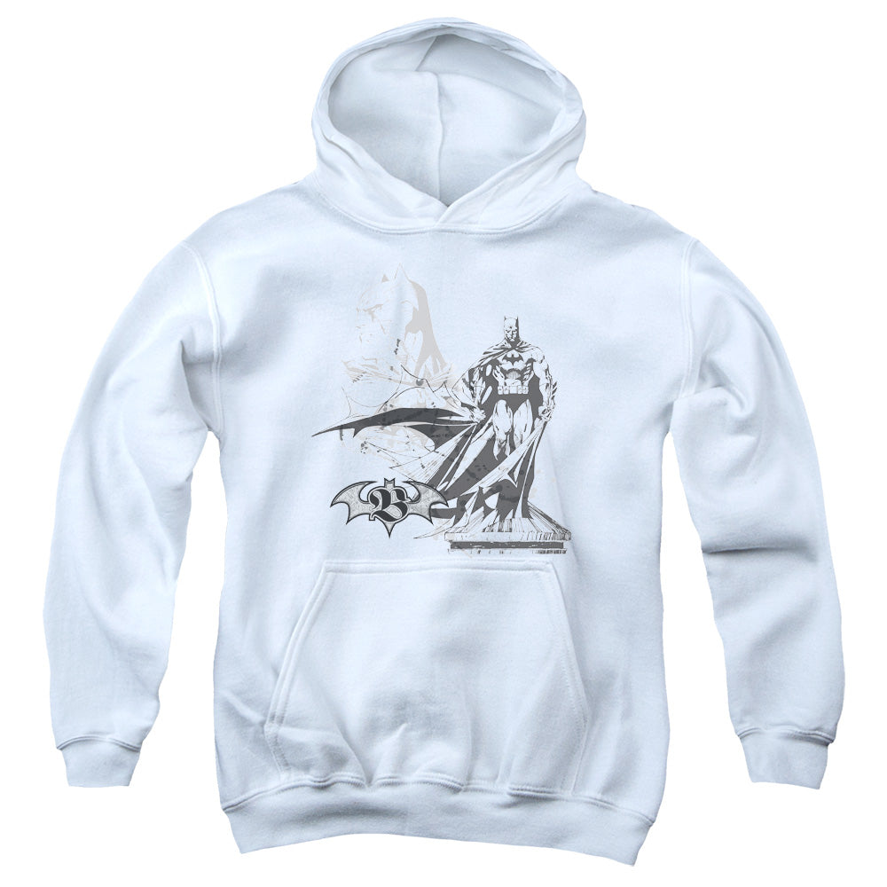 Batman Overseer Kids Youth Hoodie White