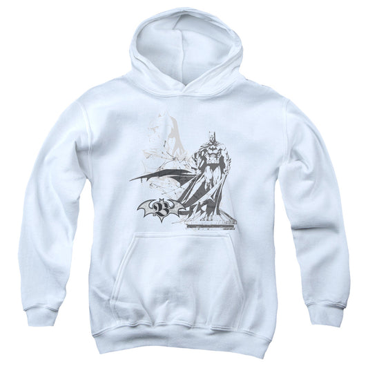 Batman Overseer Kids Youth Hoodie White