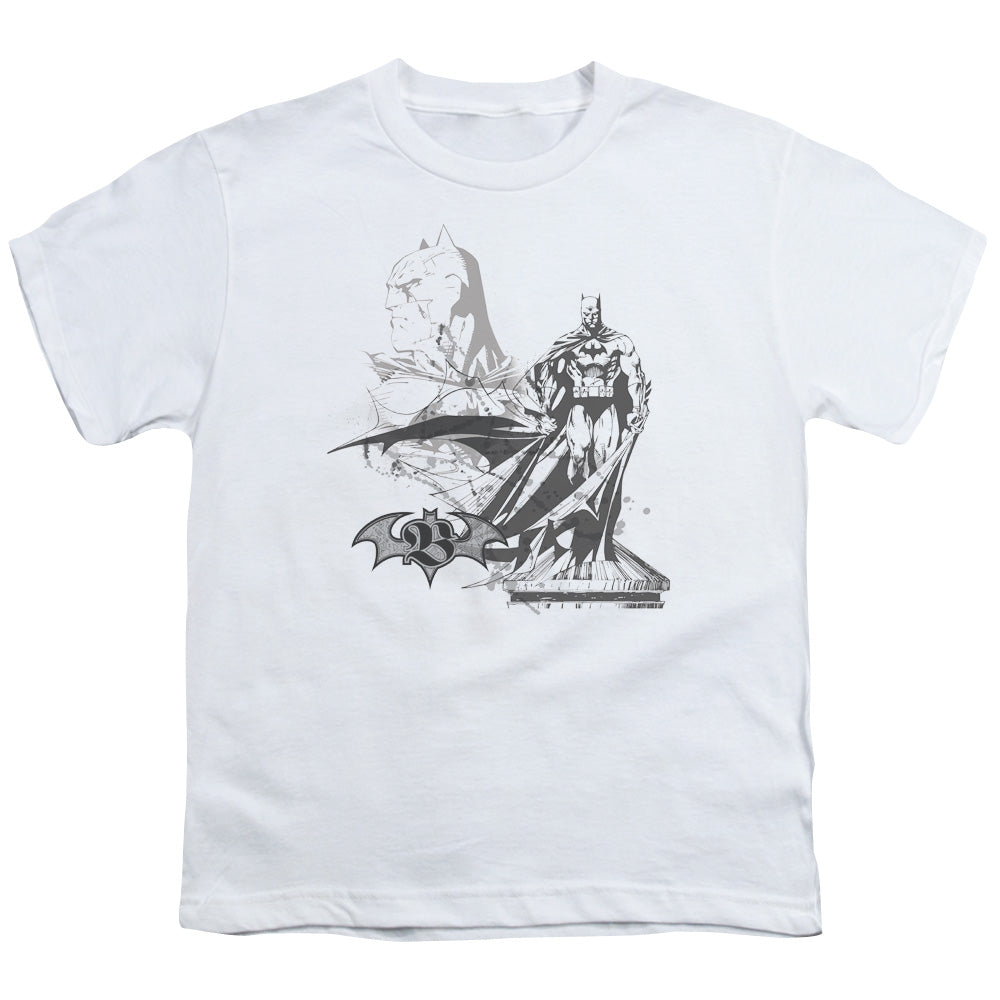 Batman Overseer Kids Youth T Shirt White