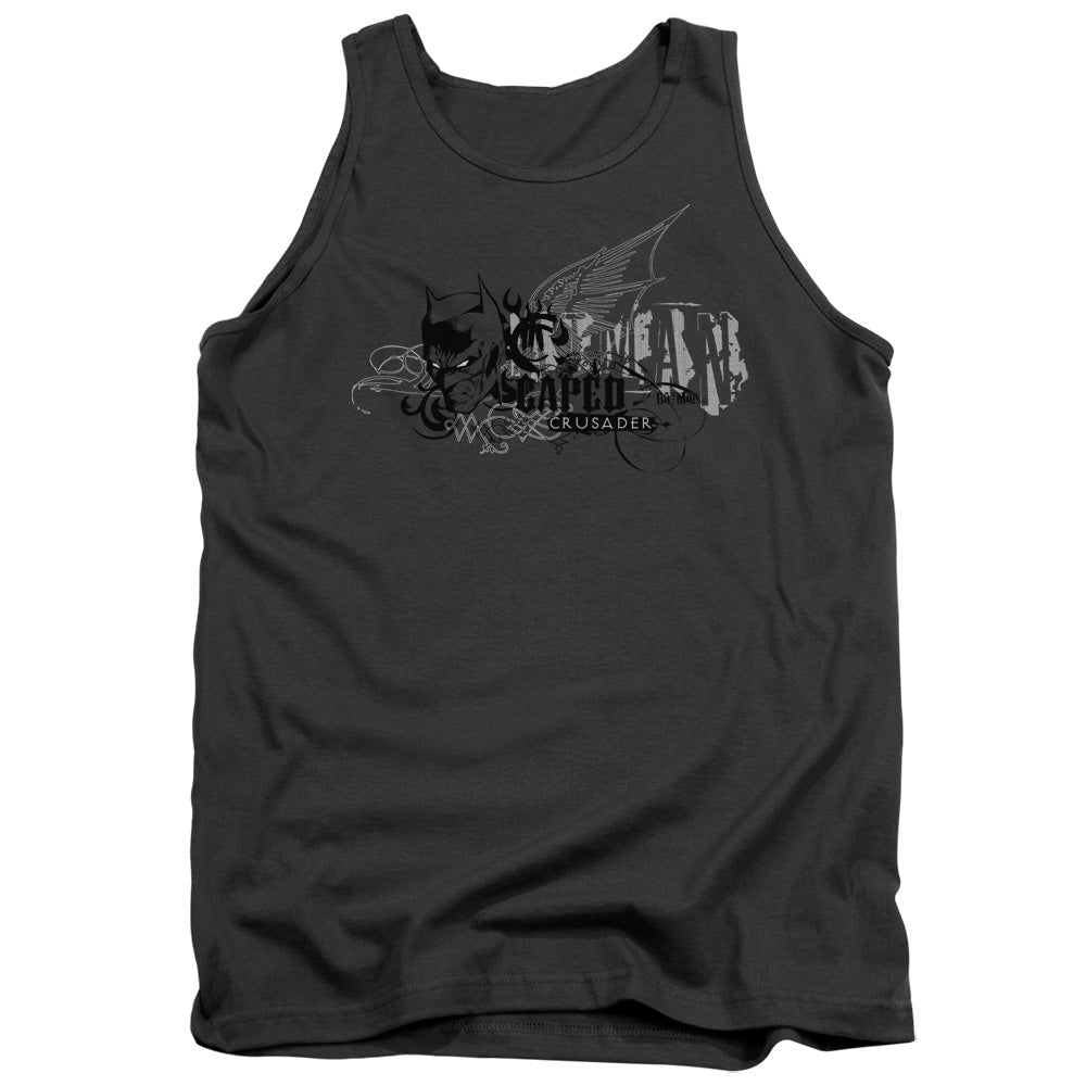 Batman Urban Crusader Mens Tank Top Shirt Charcoal