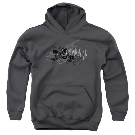Batman Urban Crusader Kids Youth Hoodie Charcoal