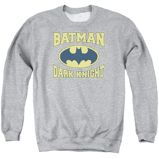 Batman Dark Knight Jersey Mens Crewneck Sweatshirt Athletic Heather