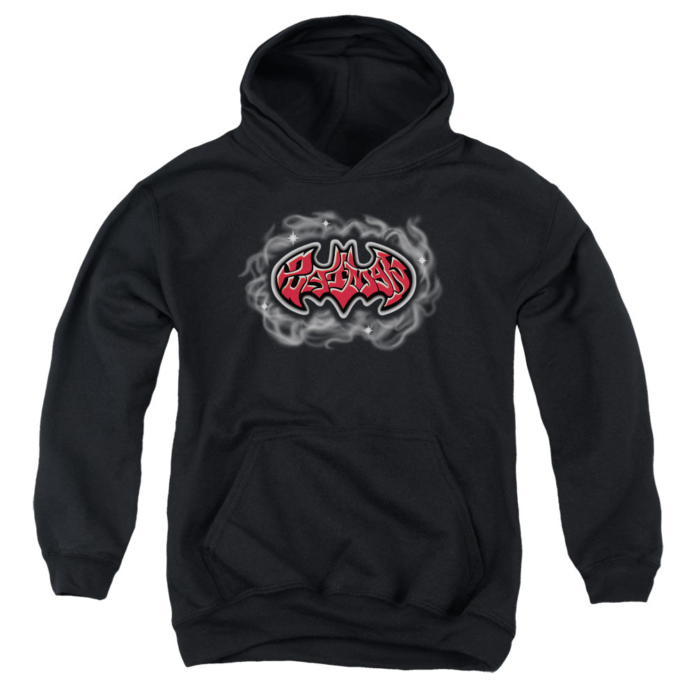 Batman Hip Hop Logo Kids Youth Hoodie Black