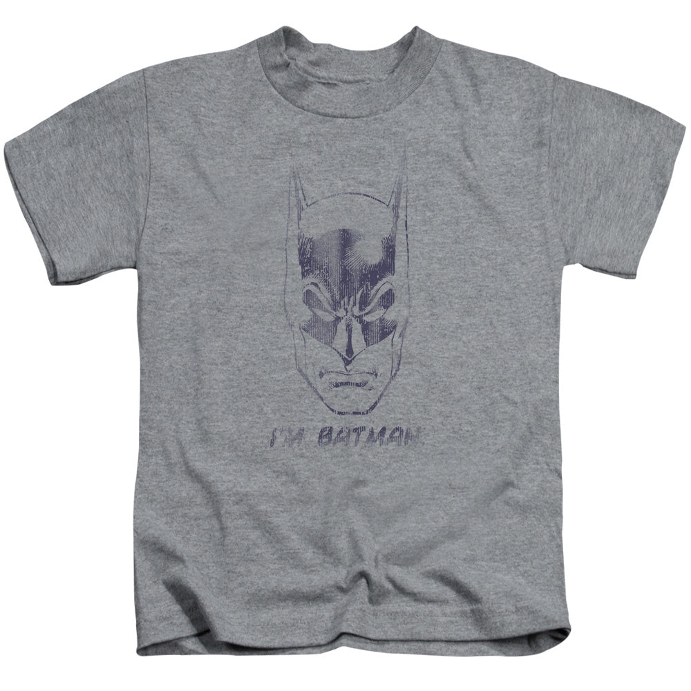 Batman Im Batman Juvenile Kids Youth T Shirt Athletic Heather