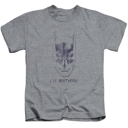 Batman Im Batman Juvenile Kids Youth T Shirt Athletic Heather