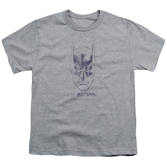 Batman Im Batman Kids Youth T Shirt Athletic Heather