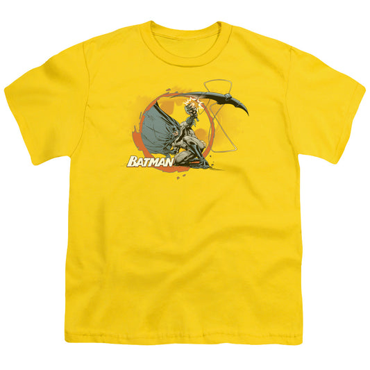 Batman Batarang Shot Kids Youth T Shirt Yellow