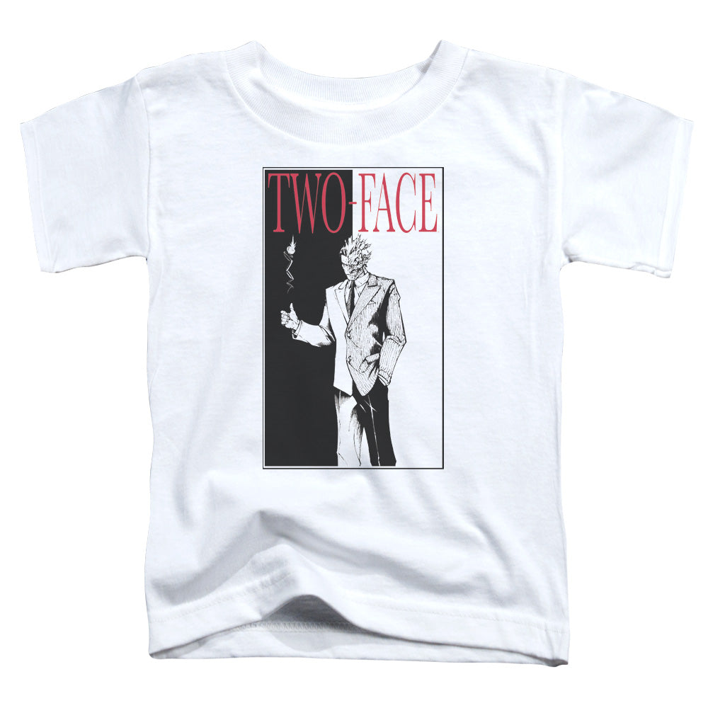 Batman Two Face Toddler Kids Youth T Shirt White