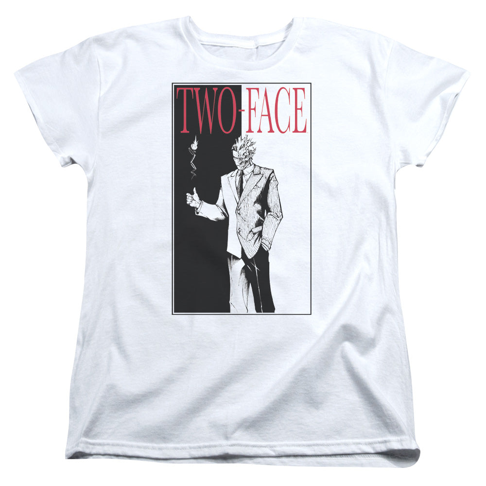 Batman Two Face Womens T Shirt White