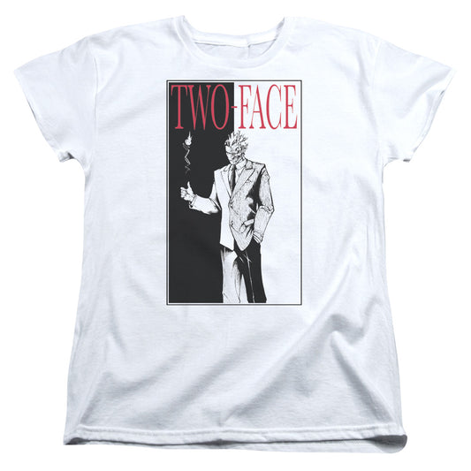Batman Two Face Womens T Shirt White