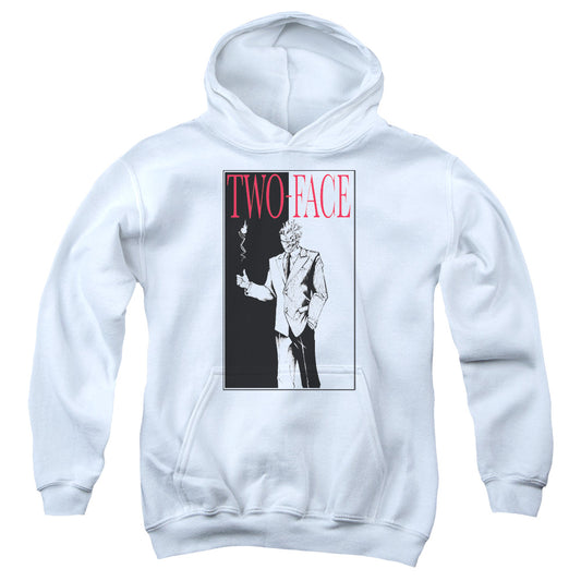 Batman Two Face Kids Youth Hoodie White