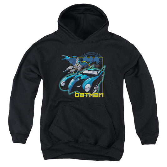 Batman Nice Wheels Kids Youth Hoodie Black