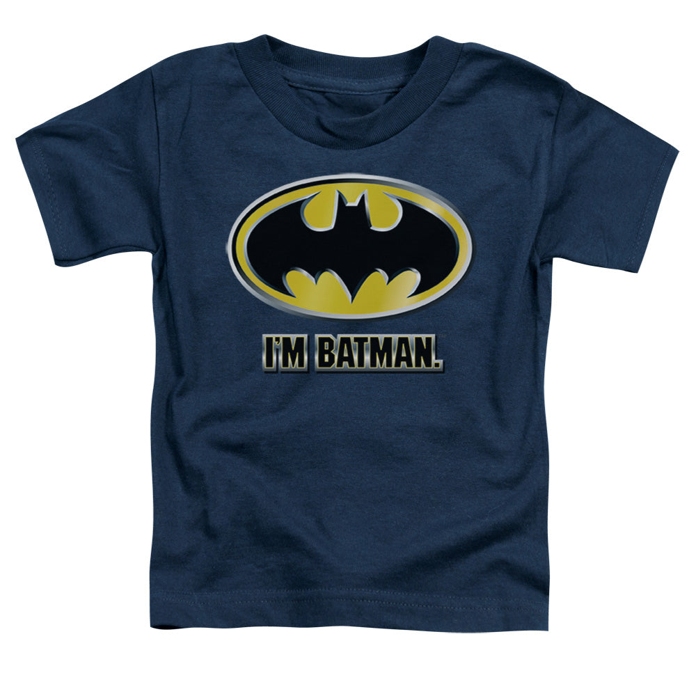 Batman Im Batman Toddler Kids Youth T Shirt Navy Blue