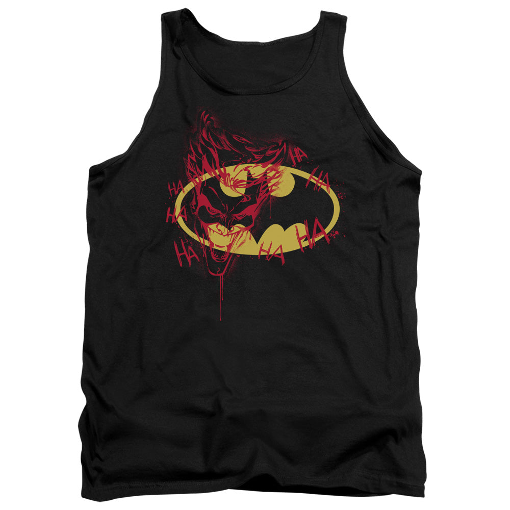 Batman Joker Graffiti Mens Tank Top Shirt Black