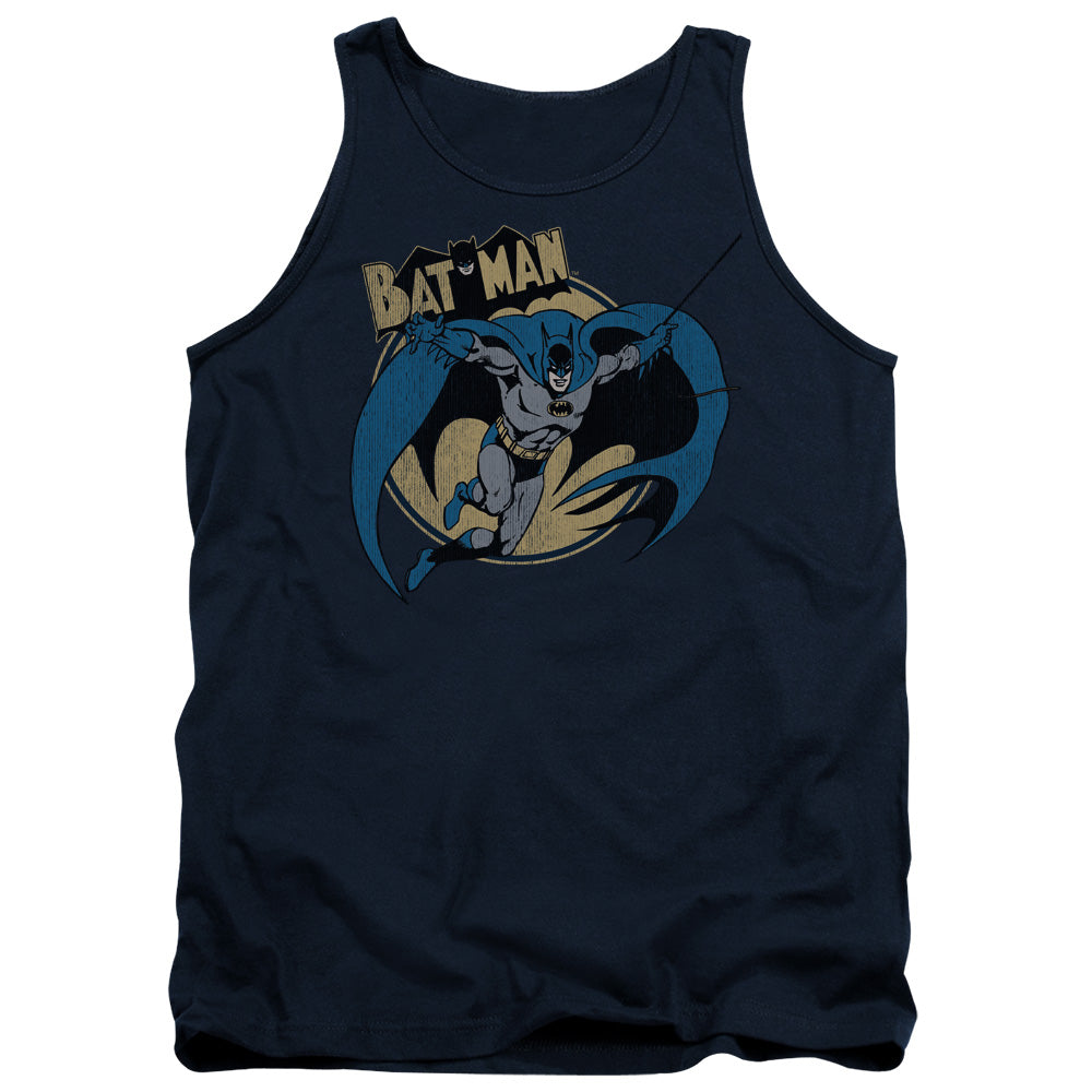 Batman Through The Night Mens Tank Top Shirt Navy Blue