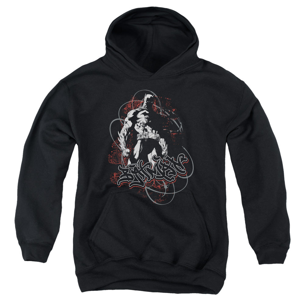 Batman Urban Gotham Kids Youth Hoodie Black