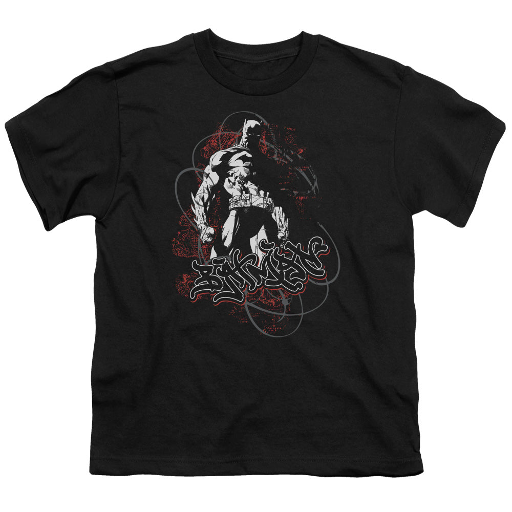 Batman Urban Gotham Kids Youth T Shirt Black