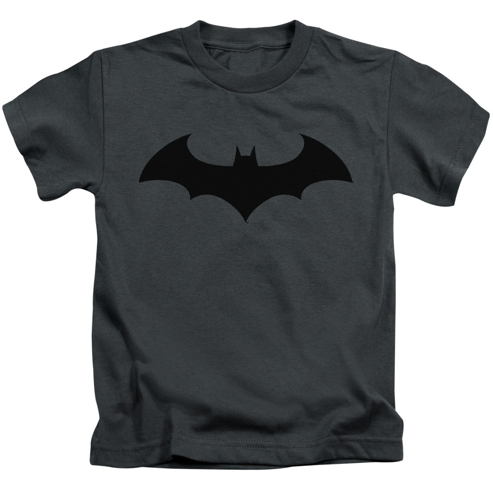 Batman Hush Logo Juvenile Kids Youth T Shirt Charcoal
