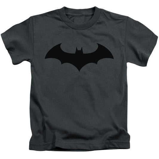 Batman Hush Logo Juvenile Kids Youth T Shirt Charcoal