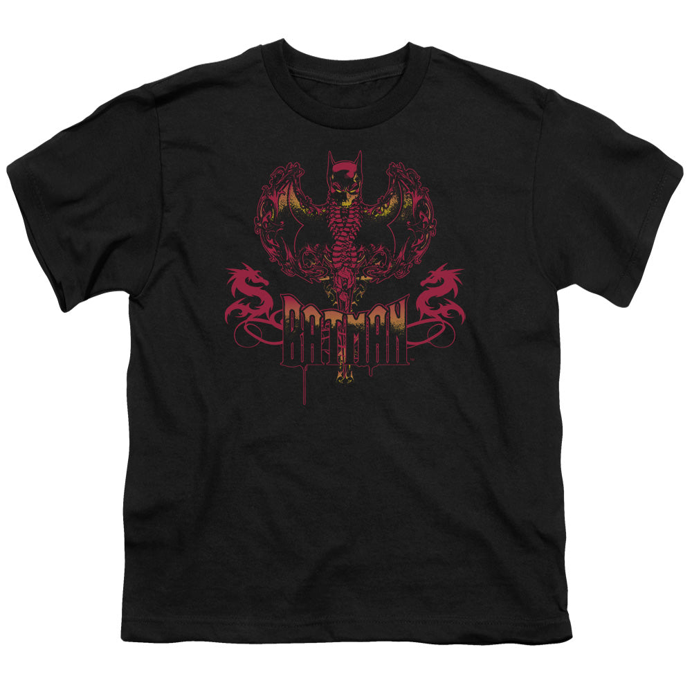 Batman Heart Of Fire Kids Youth T Shirt Black