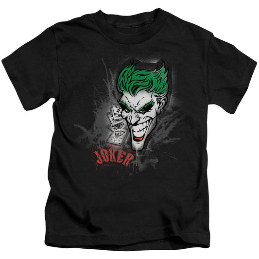 Batman Joker Sprays The City Juvenile Kids Youth T Shirt Black