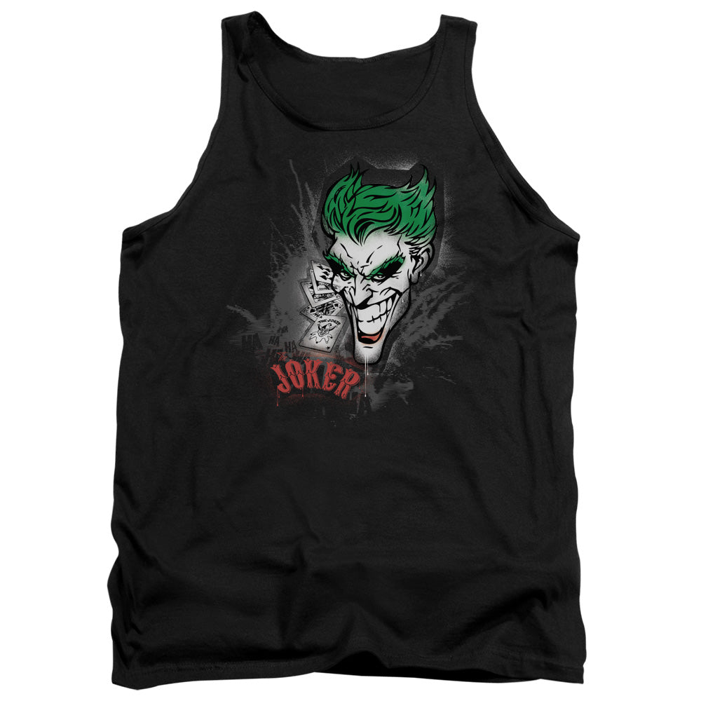 Batman Joker Sprays The City Mens Tank Top Shirt Black