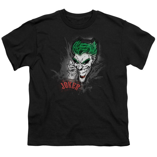 Batman Joker Sprays The City Kids Youth T Shirt Black