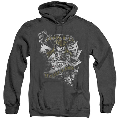 Batman Its All A Joke Heather Mens Hoodie Black