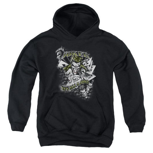 Batman Its All A Joke Kids Youth Hoodie Black