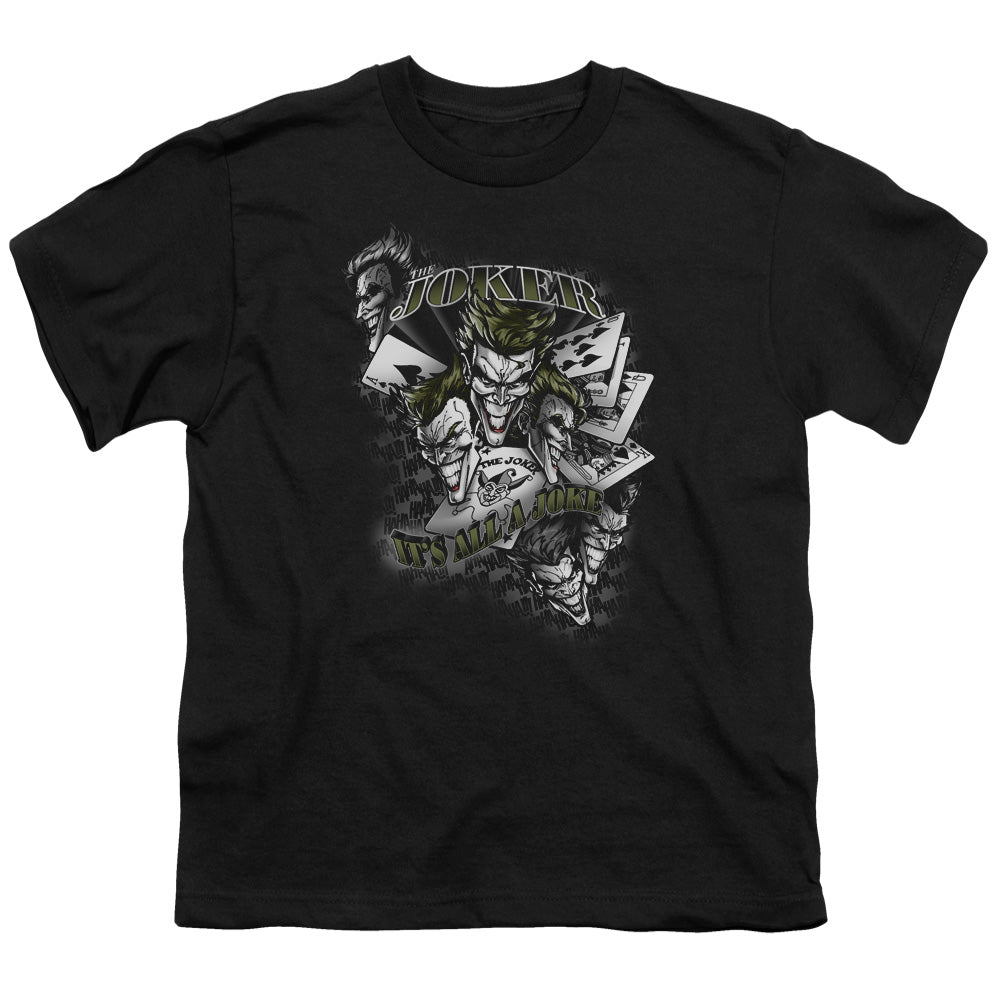 Batman Its All A Joke Kids Youth T Shirt Black