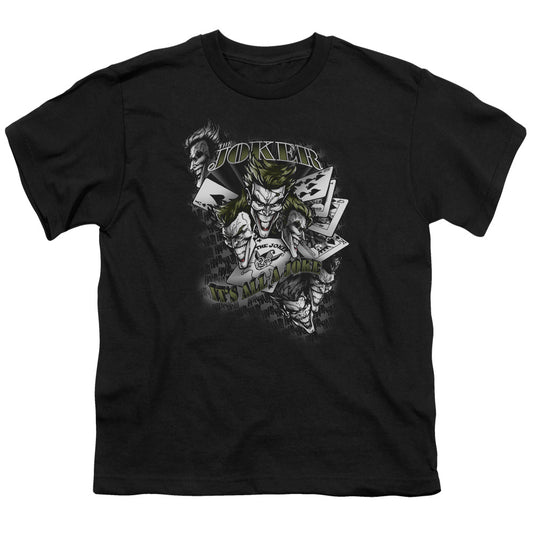 Batman Its All A Joke Kids Youth T Shirt Black