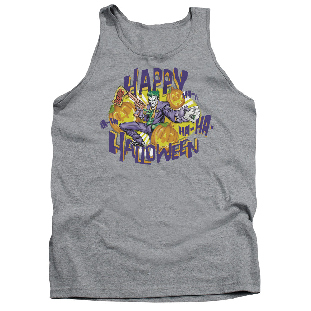 Batman Ha Ha Halloween Mens Tank Top Shirt Athletic Heather