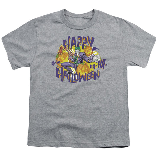 Batman Ha Ha Halloween Kids Youth T Shirt Athletic Heather