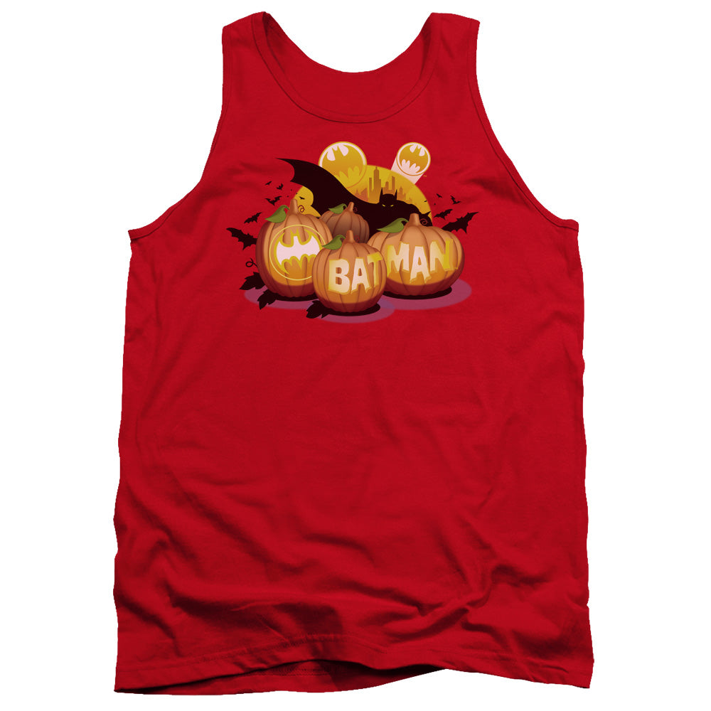 Batman Bat O Lanterns Mens Tank Top Shirt Red