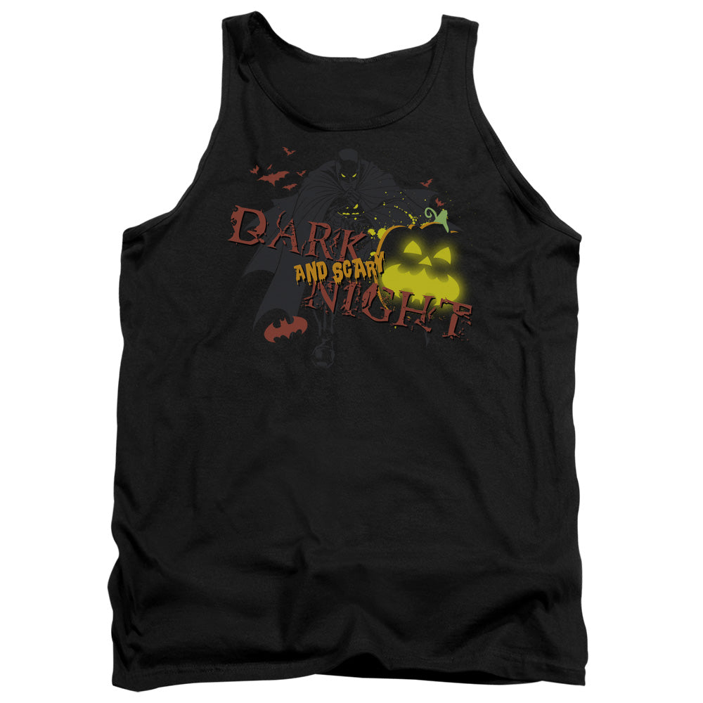 Batman Dark And Scary Night Mens Tank Top Shirt Black