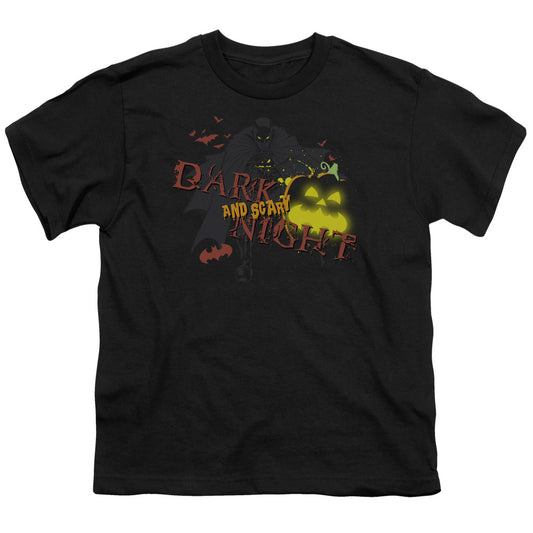 Batman Dark And Scary Night Kids Youth T Shirt Black