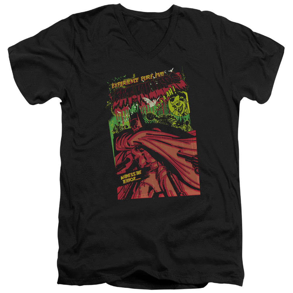 Batman Bat Killers Mens Slim Fit V Neck T Shirt Black