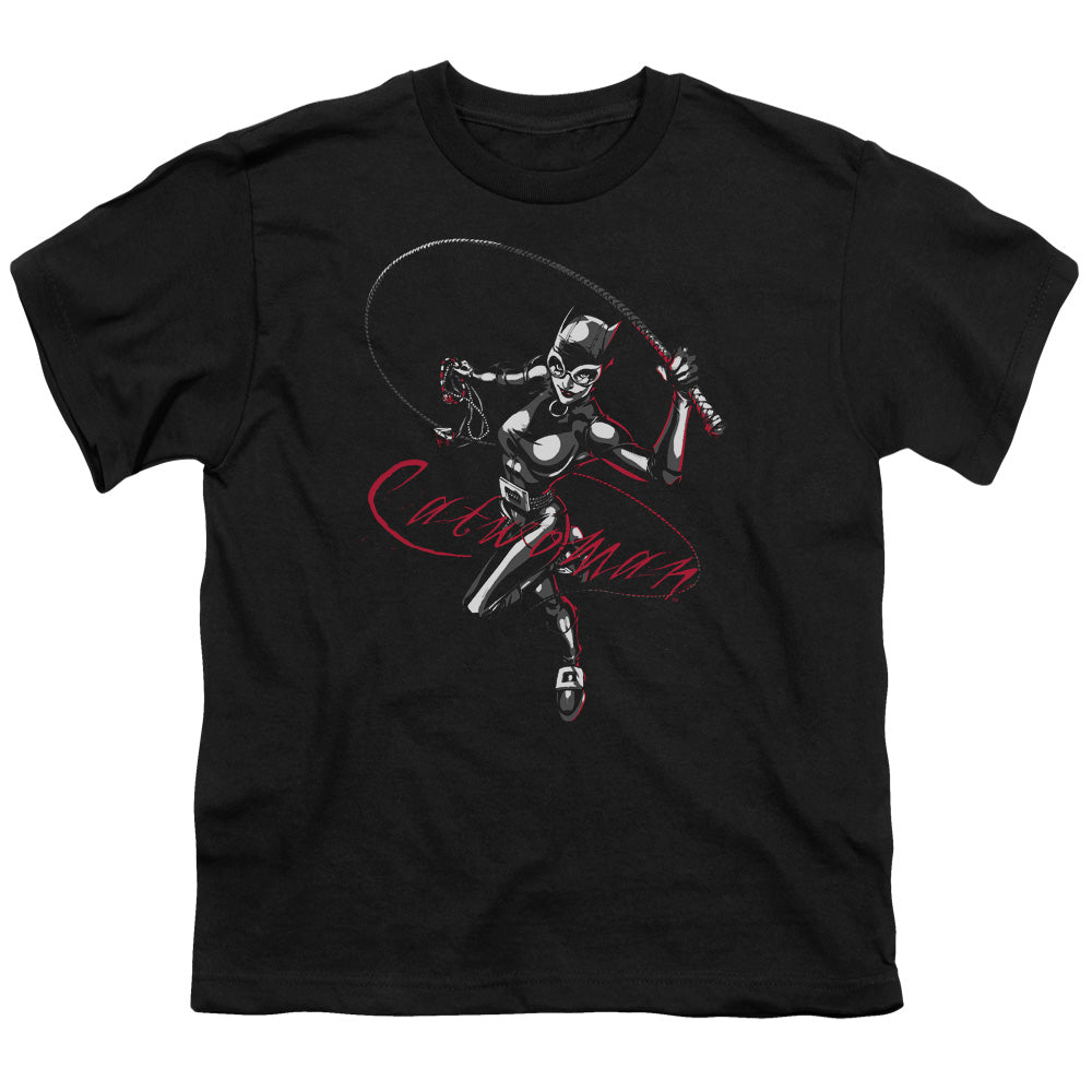 Batman Kiten With A Whip Kids Youth T Shirt Black