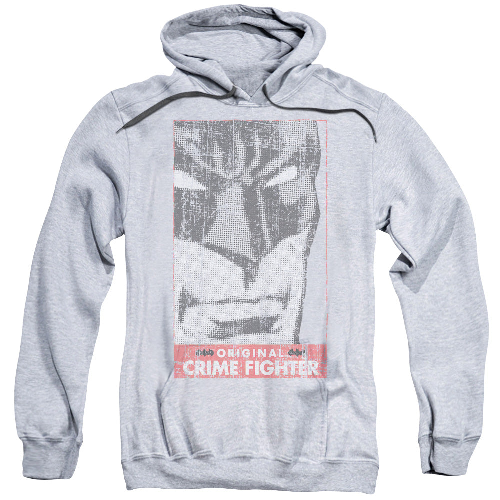 Batman Orginal Crime Fighter Mens Hoodie Athletic Heather