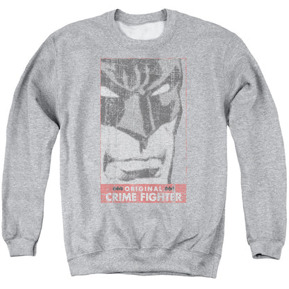 Batman Orginal Crime Fighter Mens Crewneck Sweatshirt Athletic Heather